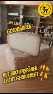 unsere Räuchervariante
Goldbarren, geräucherter Ziegenkäse aus Schleckweda #ziegenhofschleckweda #milchhandwerk #bioziegenkäse