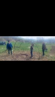 Schwitzhüttenbau im März 2025