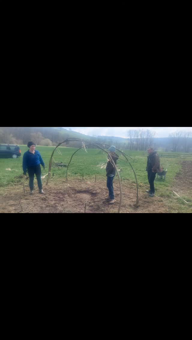 Schwitzhüttenbau im März 2025