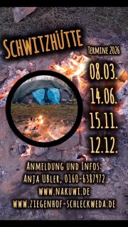 die Schwitzhüttentermine für 2026 sind da.
Anmeldung und Infos bei @nakuwild